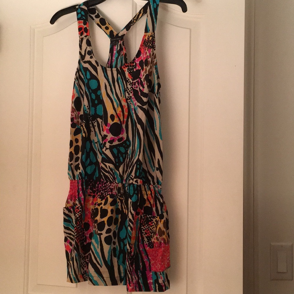 Forever 21 (collection twentyone) Rainbow animal print tunic /dress in Small 🌈🐆🌈